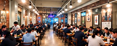 세종 D점 매장 안 손님들