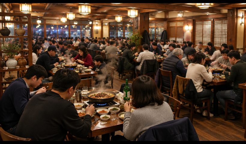 서울 B점 매장 안 손님들 (연출 이미지)
